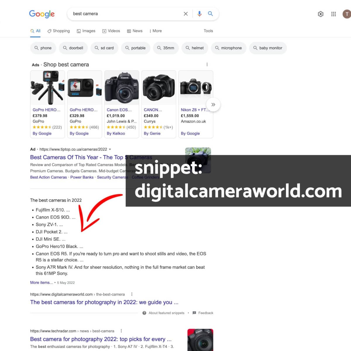 Resultados enriquecidos por headings