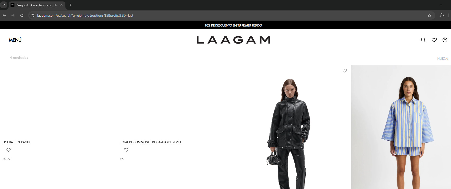 Búsqueda de ejemplo en Laagam