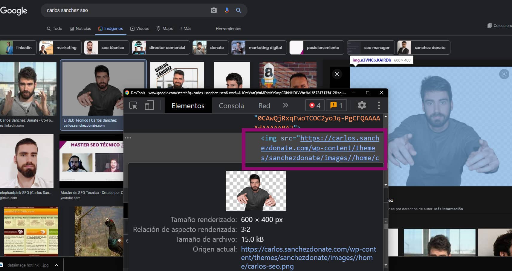 carlos sanchez google imagenes hotlinking