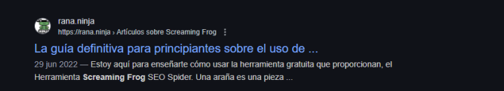 Herramienta de inspección de URLs mostrando que el contenido de rana.ninja es rastreable sin restricciones de robots.txt