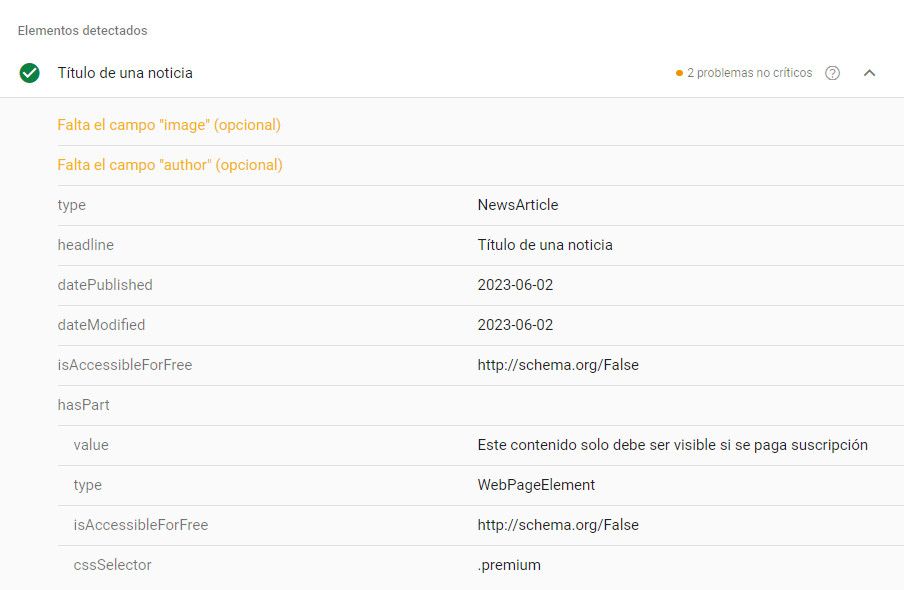 Datos estructurados de contenido +18