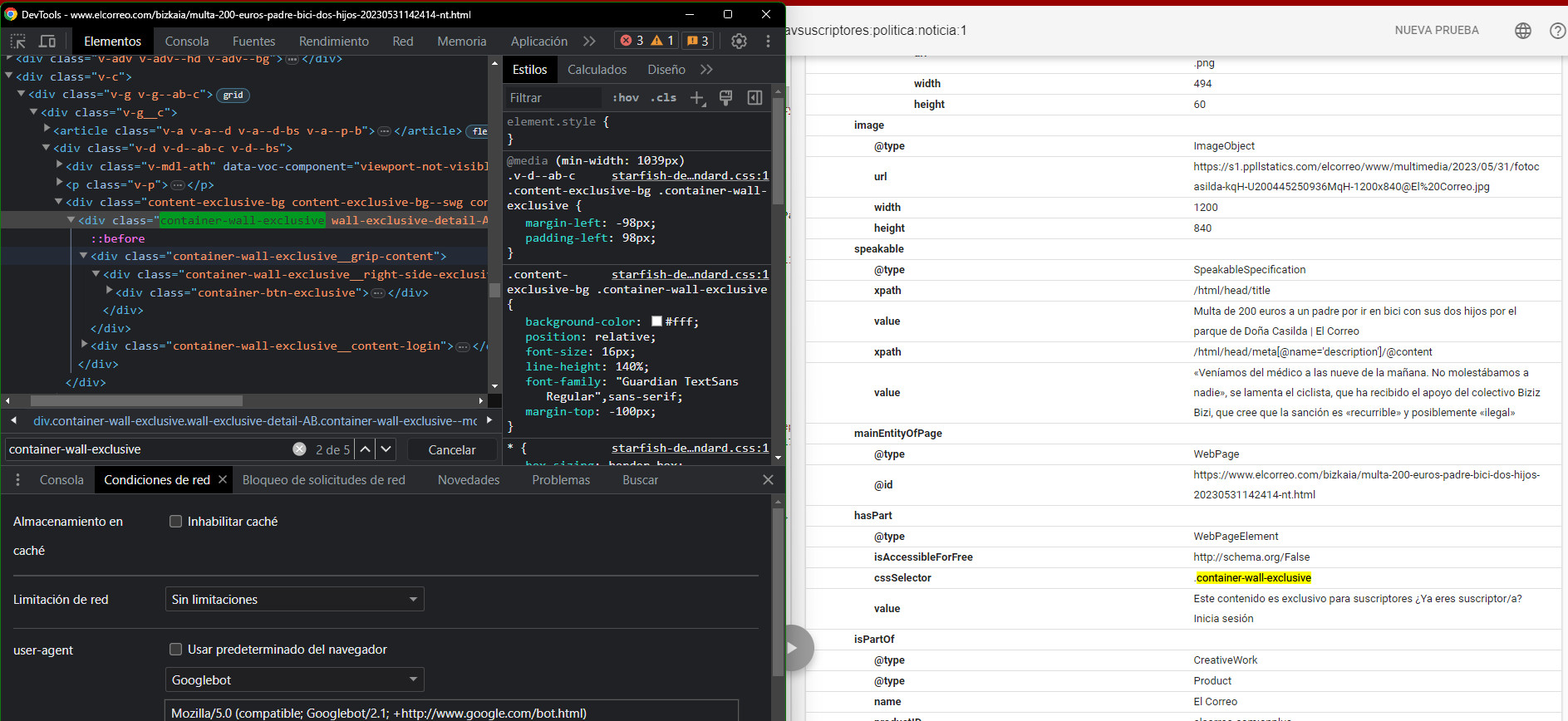implementación correcta de SEO para un contenido de pago