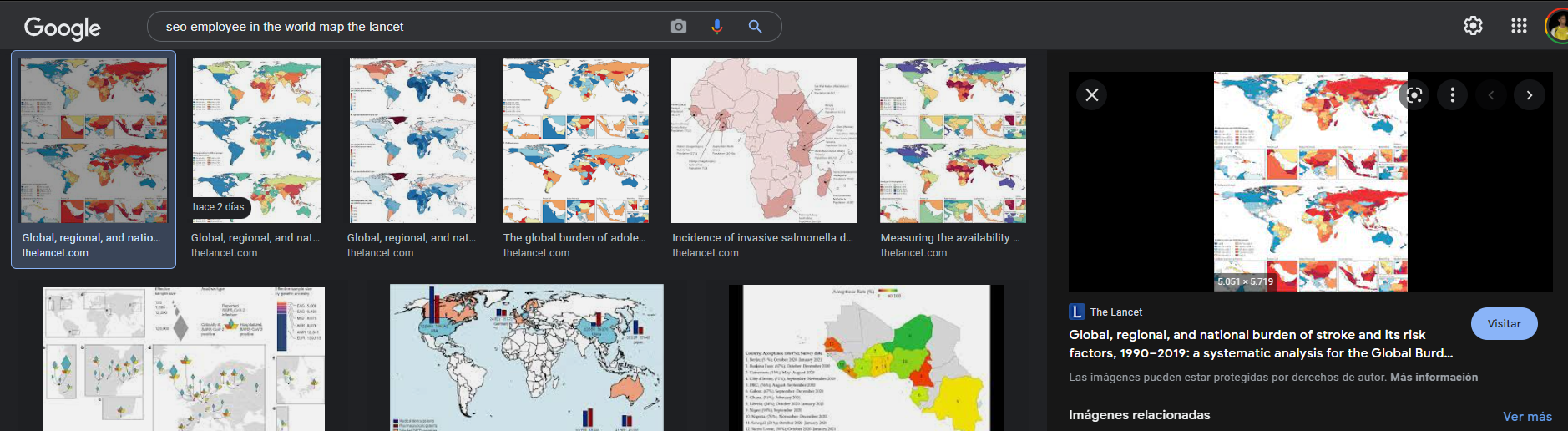 Vinculos Intercalados de Google Imagenes respuesta 204