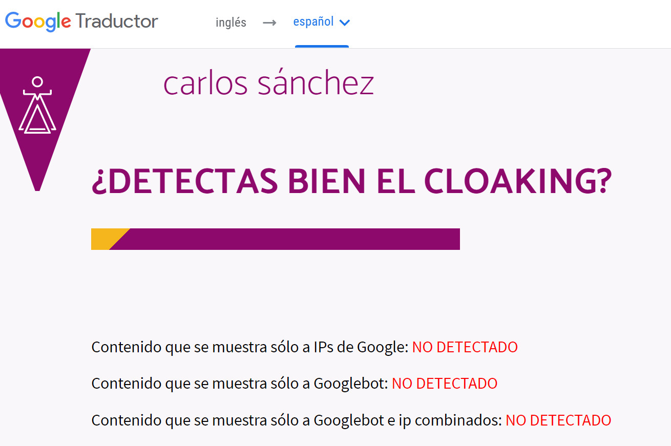 rastreo Google Traductor