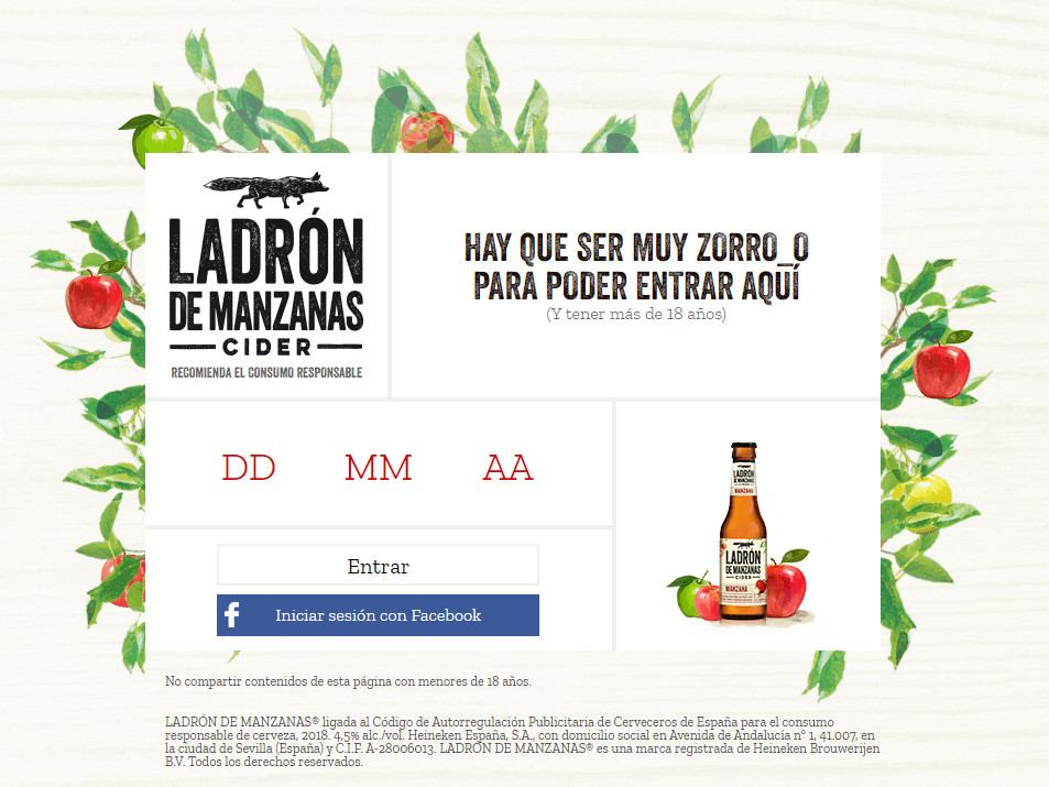 Bloqueo a una web por edad