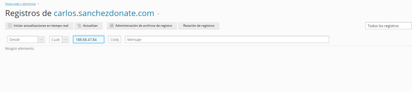 Log vacío en Limit Login Attempts